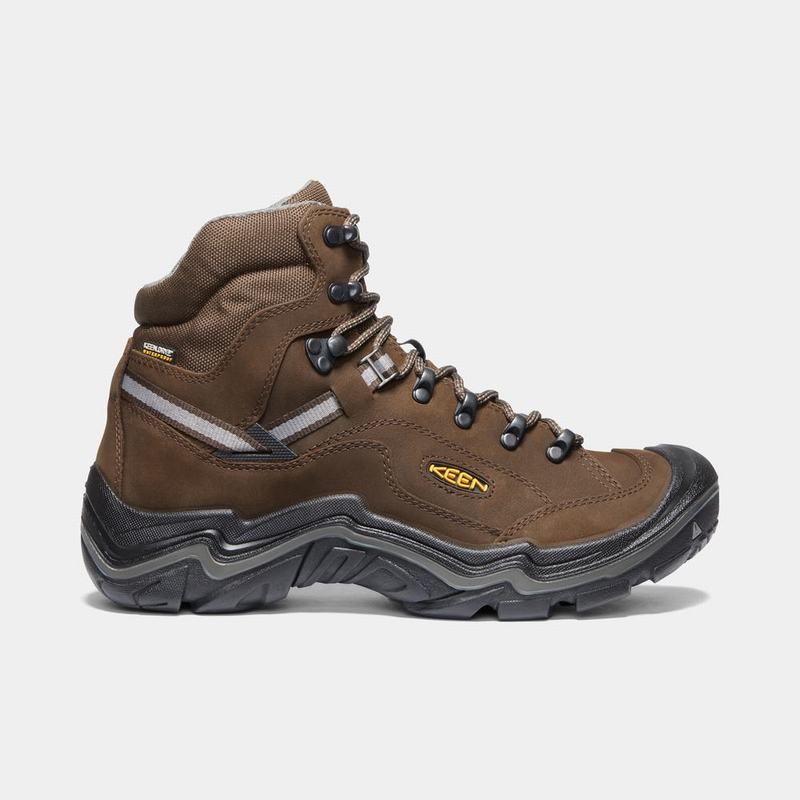 Keen Durand II Mid Waterproof Mens Hiking Boots Brown Online Sale (9508-CBVSU)